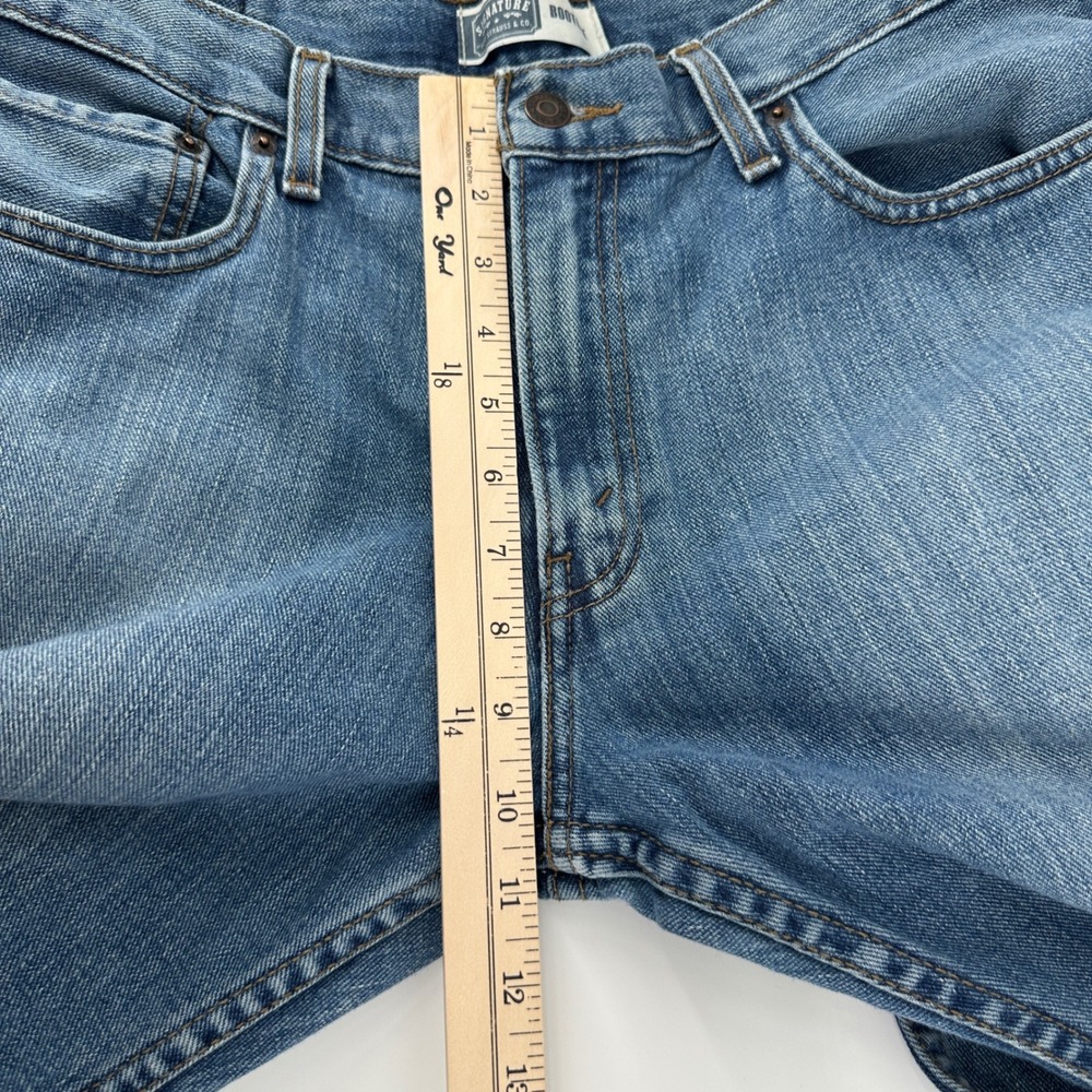 Signature by Levi Strauss & Co Mens 34x30 Bootcut Jeans Medium‎ Wash - Picture 11 of 13